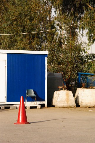 chair on a building site
